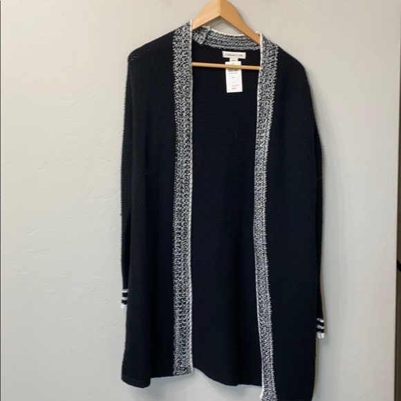 Coldwater Creek Black long open cardigan S.NWT - Picture 1 of 14